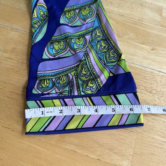 Trina Turk Tilly Print Jersey V Neck 3/4 Sleeve Shift Mod Dress Paisley Size 8 - Picture 13 of 13